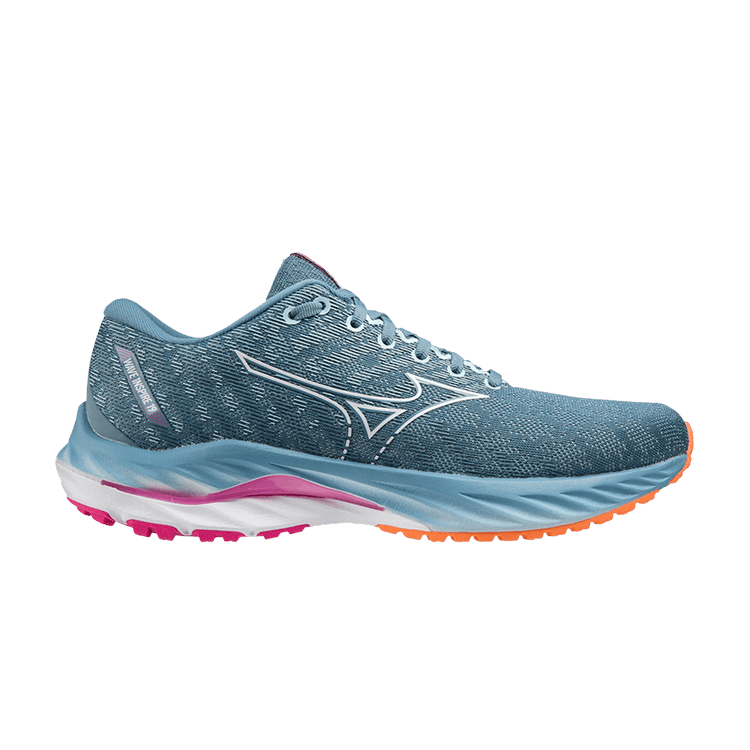 Mizuno Wmns Wave Inspire 19 Wide 'Dazzling Blue' — Dazzling Blue/White