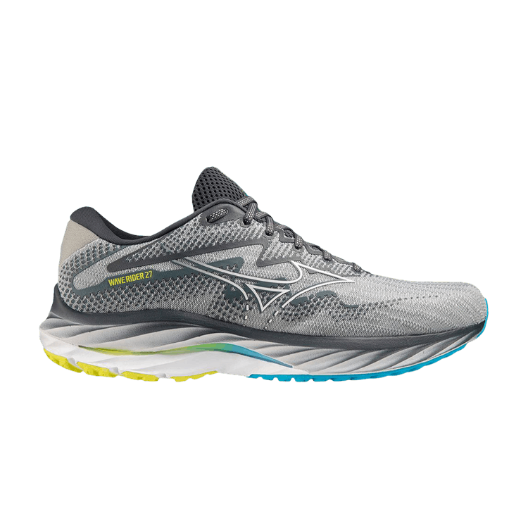 Mizuno Wave Rider 27 2E Wide 'Pearl Blue White' — Pearl Blue/White