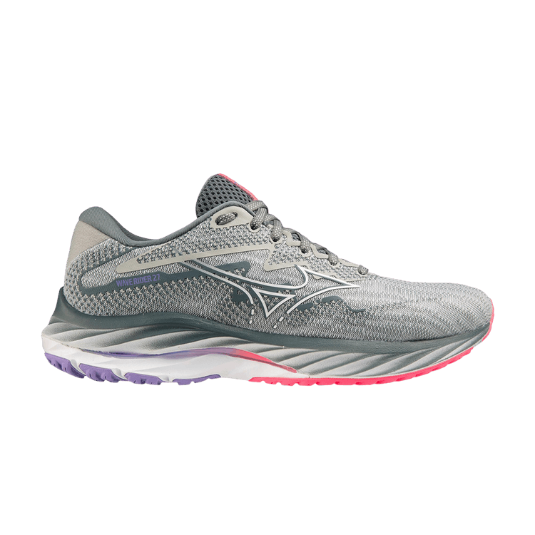 Mizuno Wmns Wave Rider 27 Wide 'Pearl Blue White' — Pearl Blue/White
