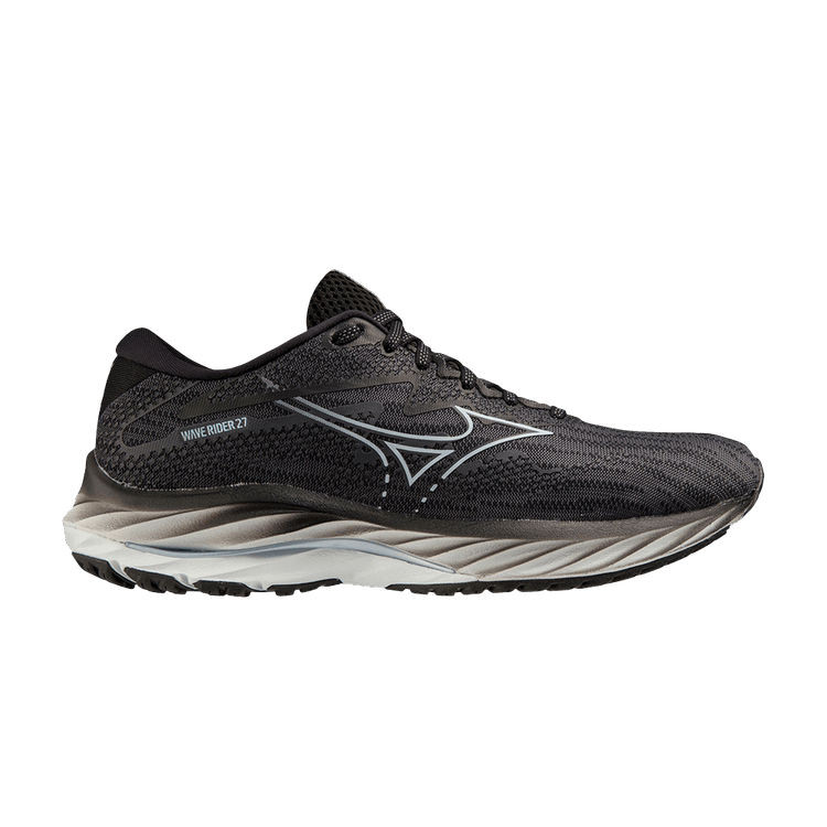 Mizuno Wmns Wave Rider 27 Wide 'Ebony Snowcrest' — Ebony/Snowcrest