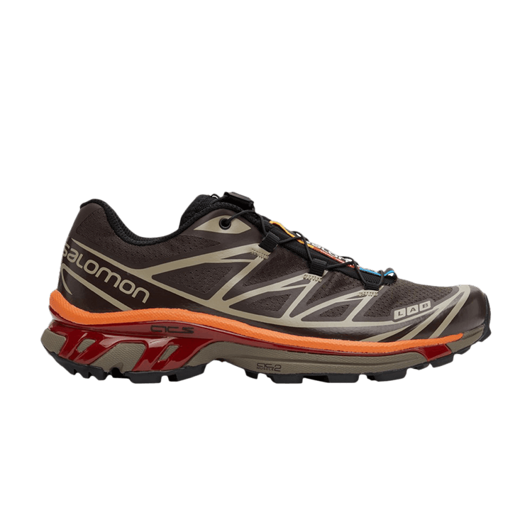 Salomon XT-6 Advance 'Chocolate Plum Red' — Shale/Chocolate Plum/Red/Orange