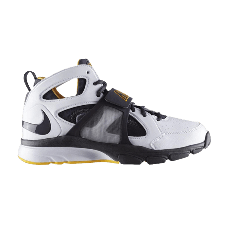 Nike Zoom Huarache Trianer Mid 'NCAA Pro Combat Pack - West Virginia' — White/Dark Grey/University Gold