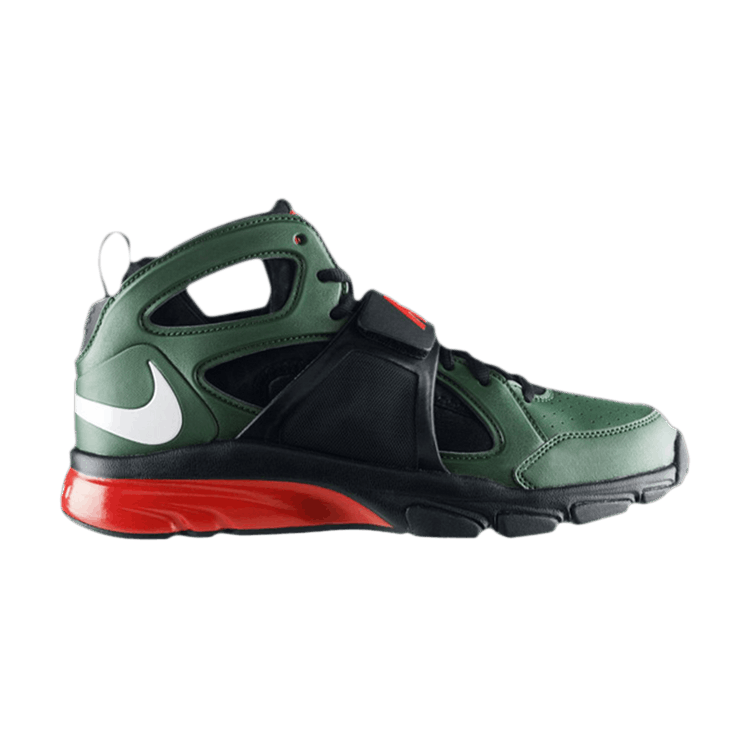 Nike Zoom Huarache TR Mid 'NCAA Pro Combat Pack - Miami' — Fir/White/Team Orange/Black