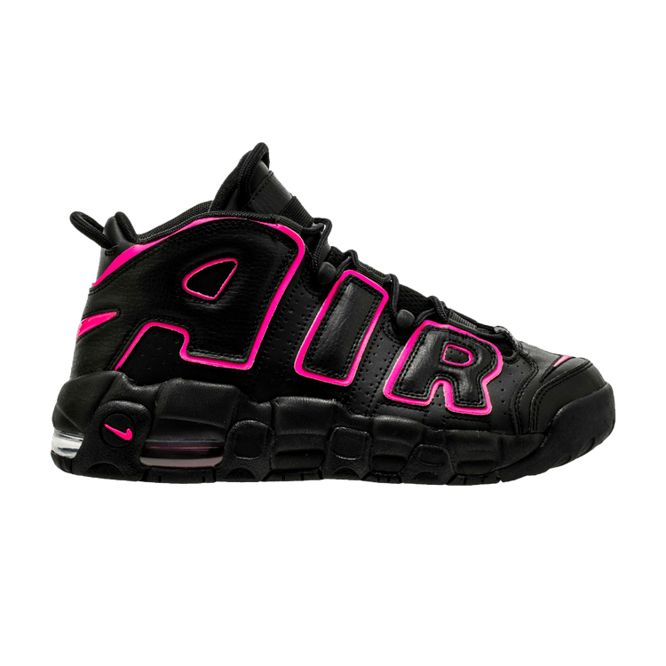 Nike Air More Uptempo GS 'Pink Blast' — Black/Pink Blast