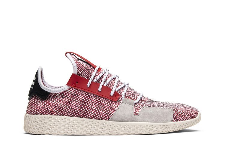 Pharrell x adidas Tennis Hu V2 'Scarlet' — Scarlet/Cloud White/Core Black