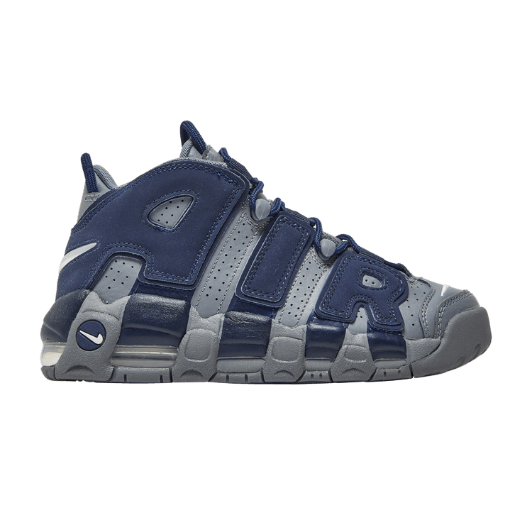Nike Air More Uptempo GS 'Georgetown Hoyas' — Cool Grey/White-Midnight Navy