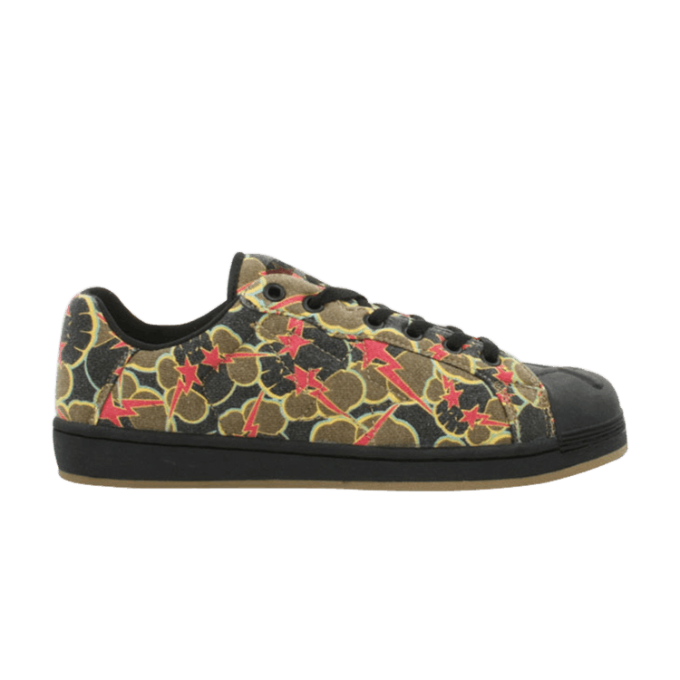 BAPE Skullsta FS-020 Low 'Red Black' — Red/Black