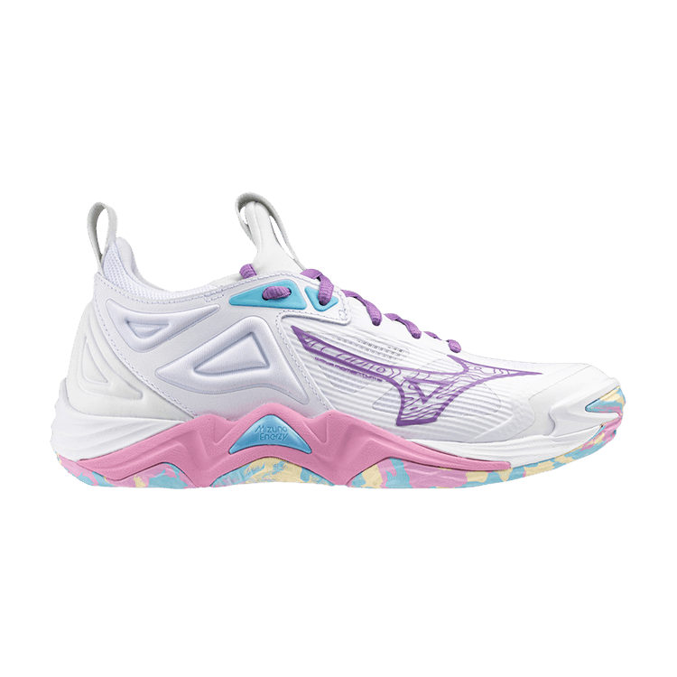 Mizuno Wmns Wave Momentum 3 'White Pink Tetra' — White/Pink Tetra