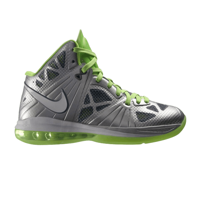 Nike LeBron 8 P.S. 'Dunkman' — Metallic Silver/White/Cool Grey/Electric Green