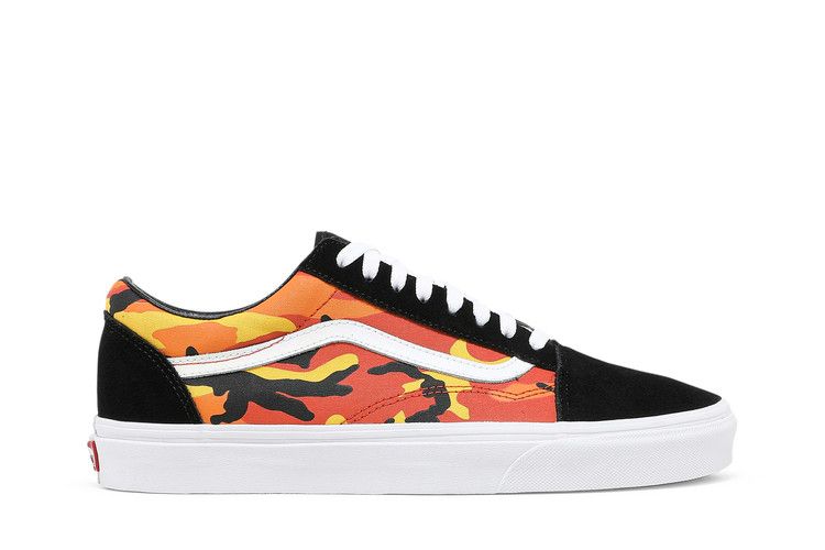 Vans Old Skool 'Pop Camo' — Black/Spicy Orange