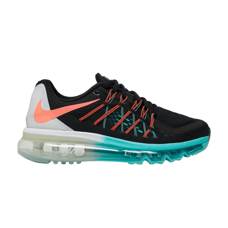 Nike Wmns Air Max 2015 'Light Aqua' — Black/Hot Lava-Light Aqua-White