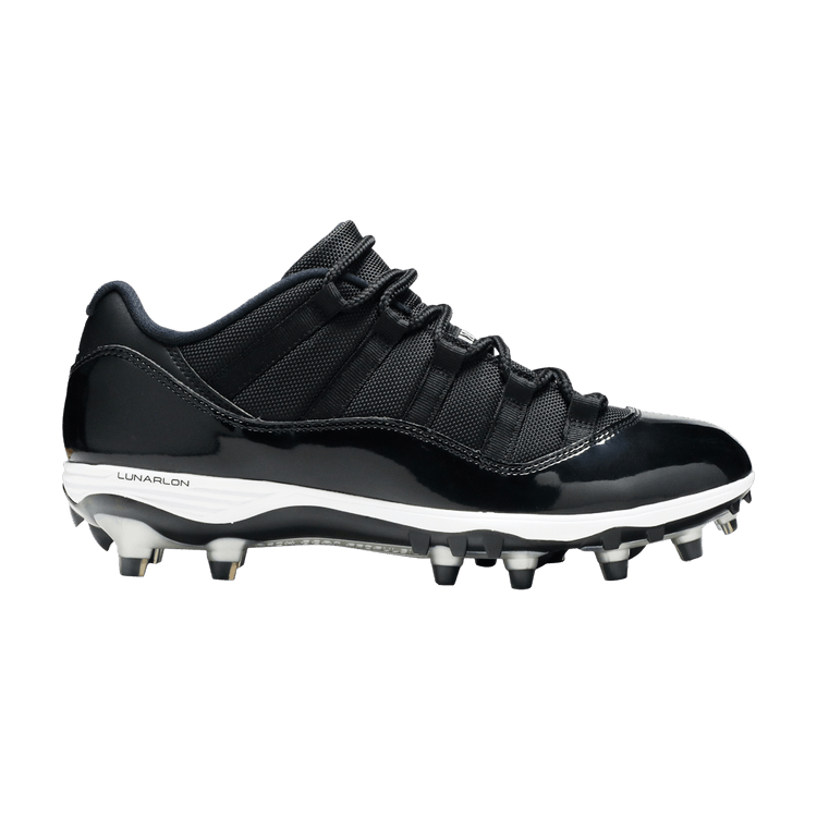 Air Jordan 11 Retro Low TD Cleat 'Space Jam' — Black/Metallic Silver-White