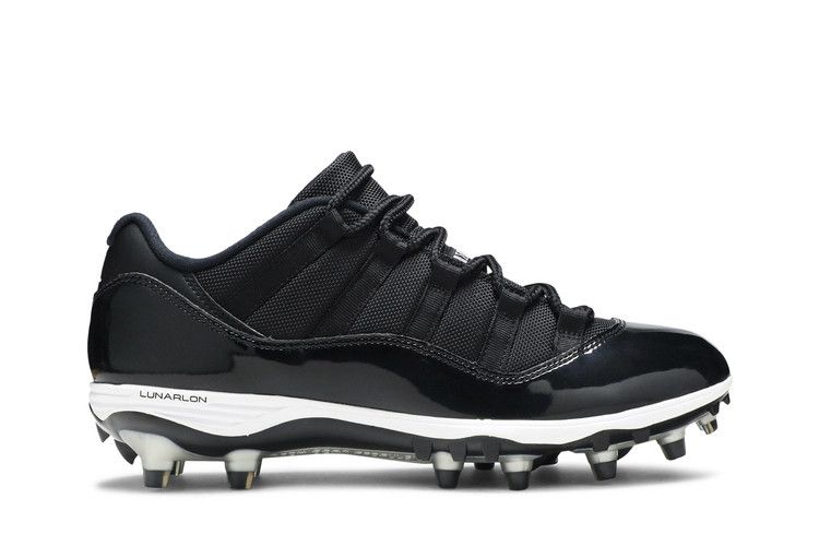 Air Jordan 11 Retro Low TD Cleat 'Space Jam' — Black/Metallic Silver-White