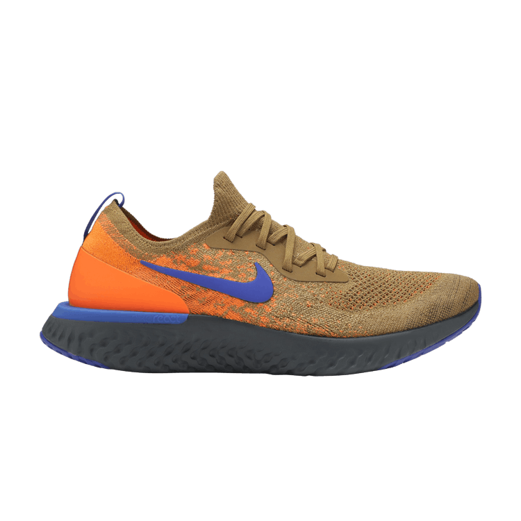 Nike Epic React Flyknit 'Mowabb' — Golden Beige/Racer Blue-Total Orange