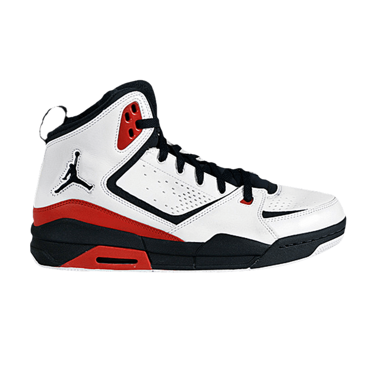 Air Jordan SC-2 'White Red' — White/Black/Challenge Red/Black