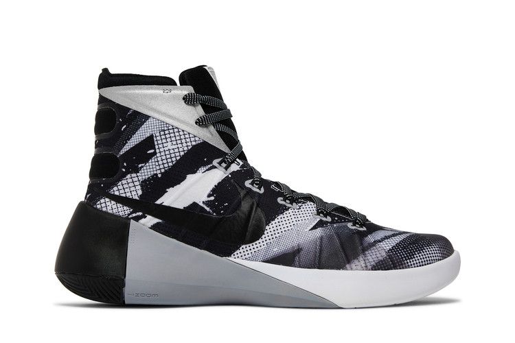 Nike Hyperdunk 2015 Premium — White/Metallic Silver-Black