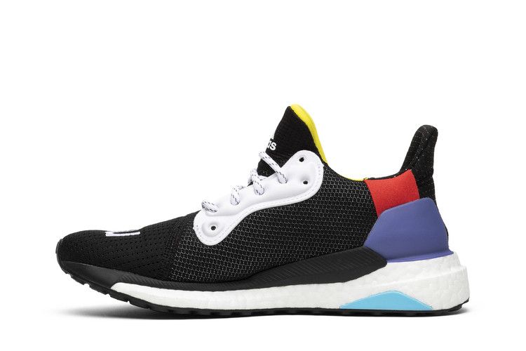 Pharrell x adidas Wmns Solar Hu Glide 'Black' — Core Black/Cloud White/Bright Cyan