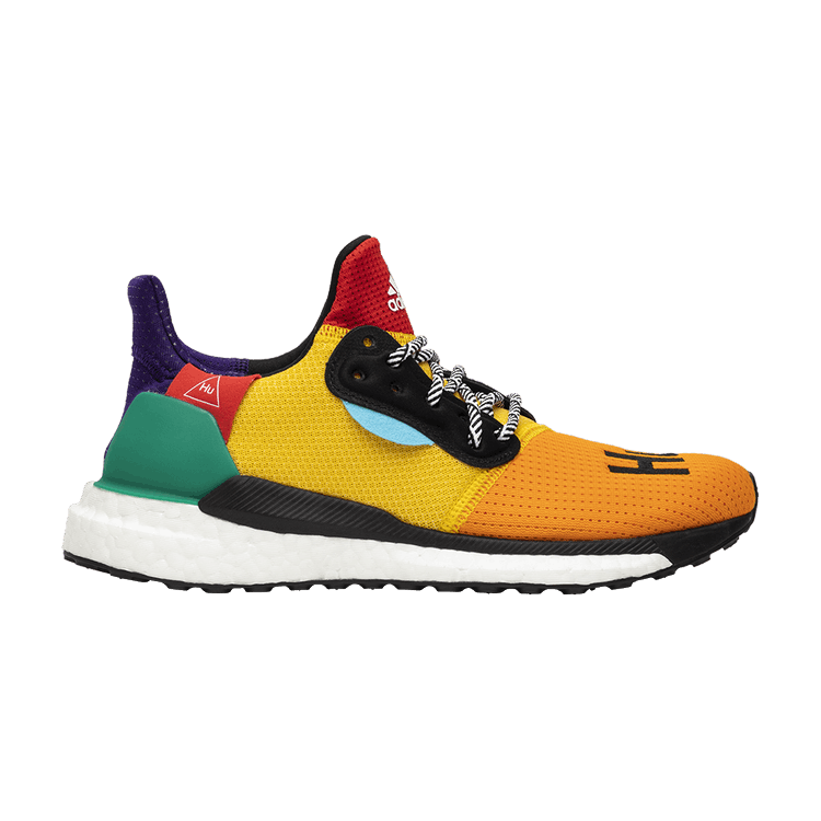 Pharrell x adidas Wmns Solar Hu Glide 'Yellow' — Cloud White/Collegiate Burgundy/Yellow