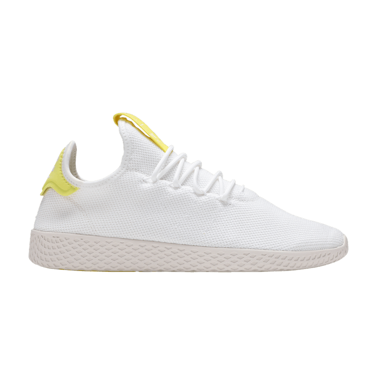 Pharrell Williams x adidas Tennis HU 'Yellow' — Cloud White/Cloud White/Chalk White