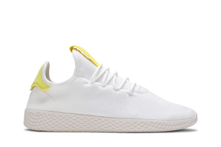Pharrell Williams x adidas Tennis HU 'Yellow' — Cloud White/Cloud White/Chalk White