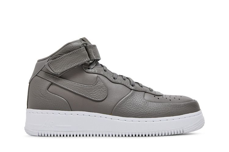 NikeLab Air Force 1 Mid 'Light Charcoal' — Light Charcoal/Light Charcoal-White (2)