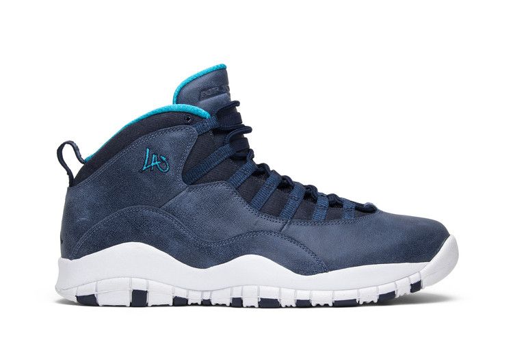Air Jordan 10 Retro 'Los Angeles' — Ocean Fog/Blue Lagoon-Midnight Navy