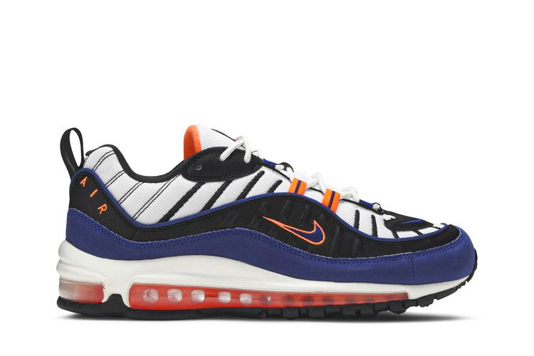 Nike Air Max 98 'New York' — White/Deep Royal Blue-Total Orange-Black (2)