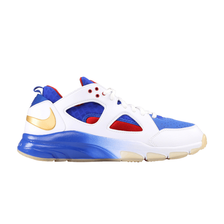 Nike Zoom Huarache TR Low 'Manny Pacquiao' — White/Metallic Gold-Varsity Royal