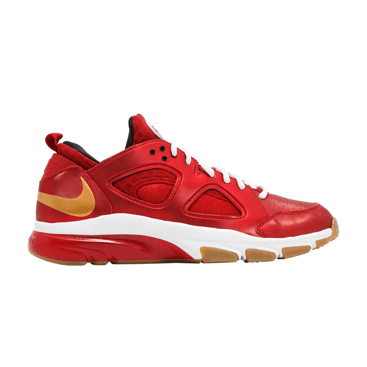 Nike EA Sports x Zoom Huarache TR Low Premium — Varsity Red/Metallic Gold-Black-White
