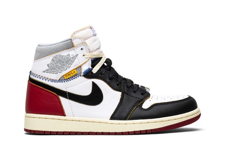 Union LA x Air Jordan 1 Retro High NRG 'Black Toe' — White/Black/Varsity Red/Wolf Grey