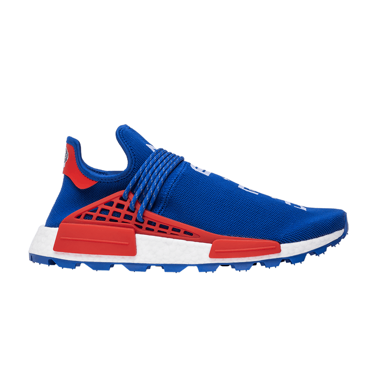 Pharrell x N.E.R.D. x adidas NMD Human Race Trail 'ComplexCon 2018' — Blue/White/Red