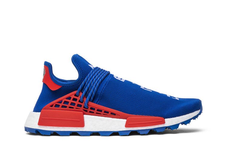 Pharrell x N.E.R.D. x adidas NMD Human Race Trail 'ComplexCon 2018' — Blue/White/Red