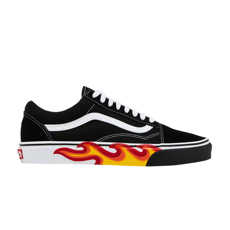 Vans Old Skool 'Flame Cut Out' — Black/True White