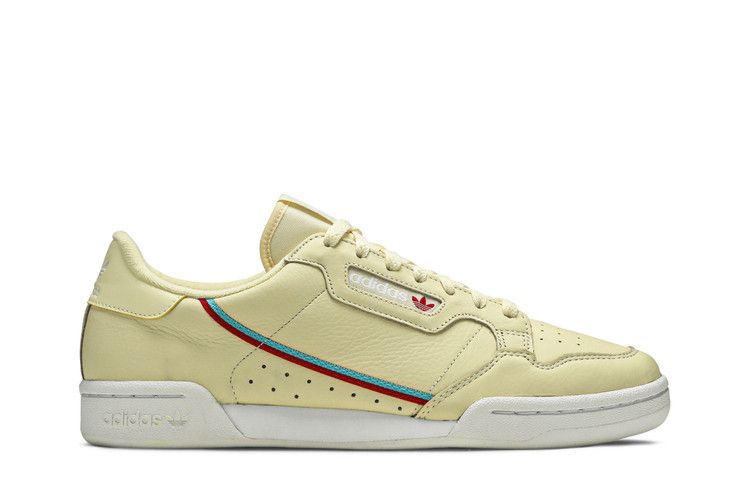 Adidas Continental 80 'Mist Sun' — Mist Sun/Hi-Res Aqua/Scarlet