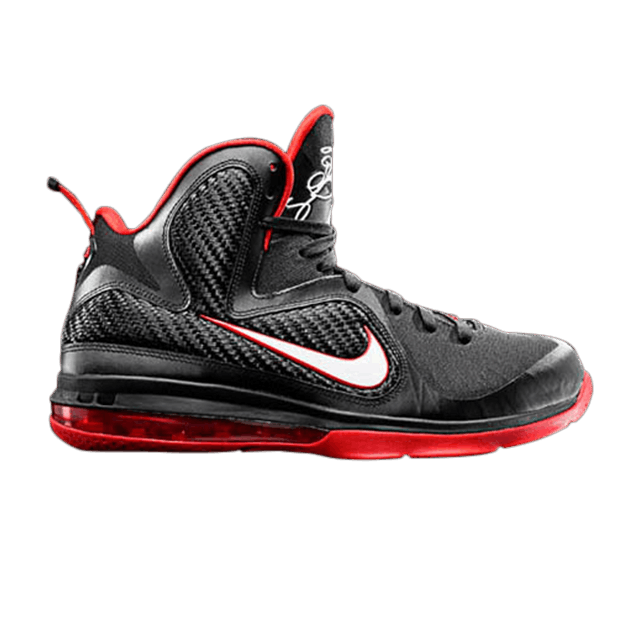 Nike LeBron 9 'Black White Red' — Black/White/Sport Red