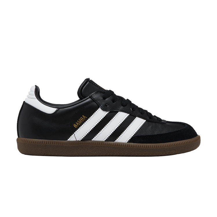 adidas Samba Leather 'Core Black' — Core Black/Cloud White/Core Black