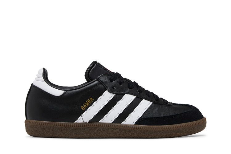 adidas Samba Leather 'Core Black' — Core Black/Cloud White/Core Black