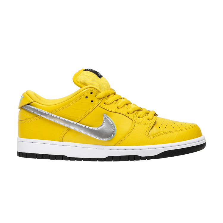 Nike Diamond Supply Co. x Dunk Low Pro SB 'Canary Diamond' — Tour Yellow/Chrome-Tour Yellow