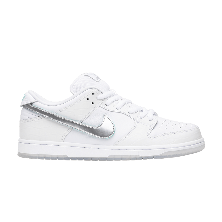 Diamond Supply Co. x Nike Dunk Low Pro SB 'White Diamond' — White/Chrome-White