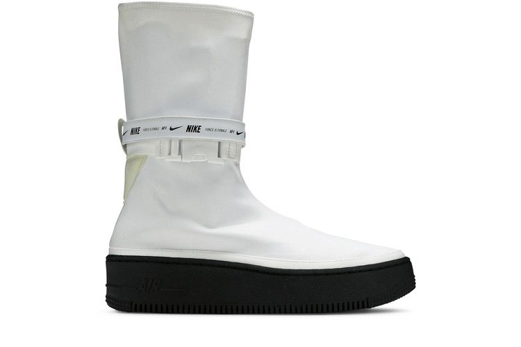 Nike Wmns Air Force 1 Sage High 'White' — White/White-Black (2)