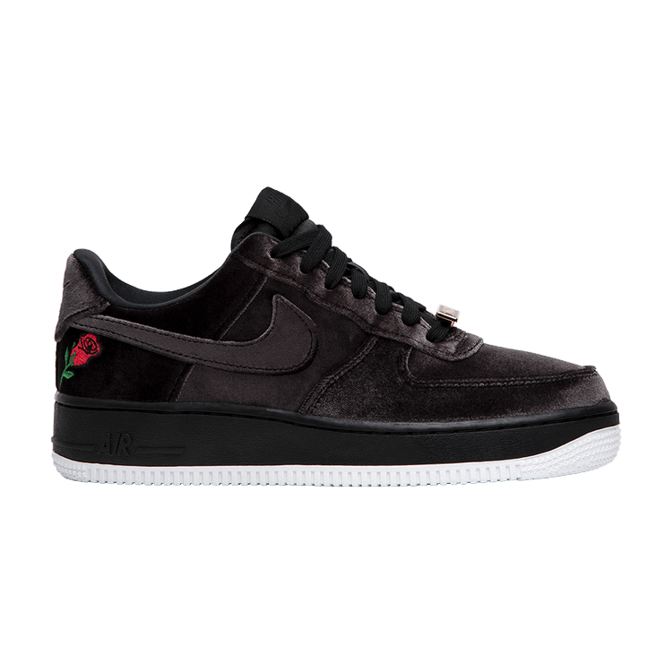 Nike Air Force 1 07 QS 'Velvet Rose' — Black/Black-White