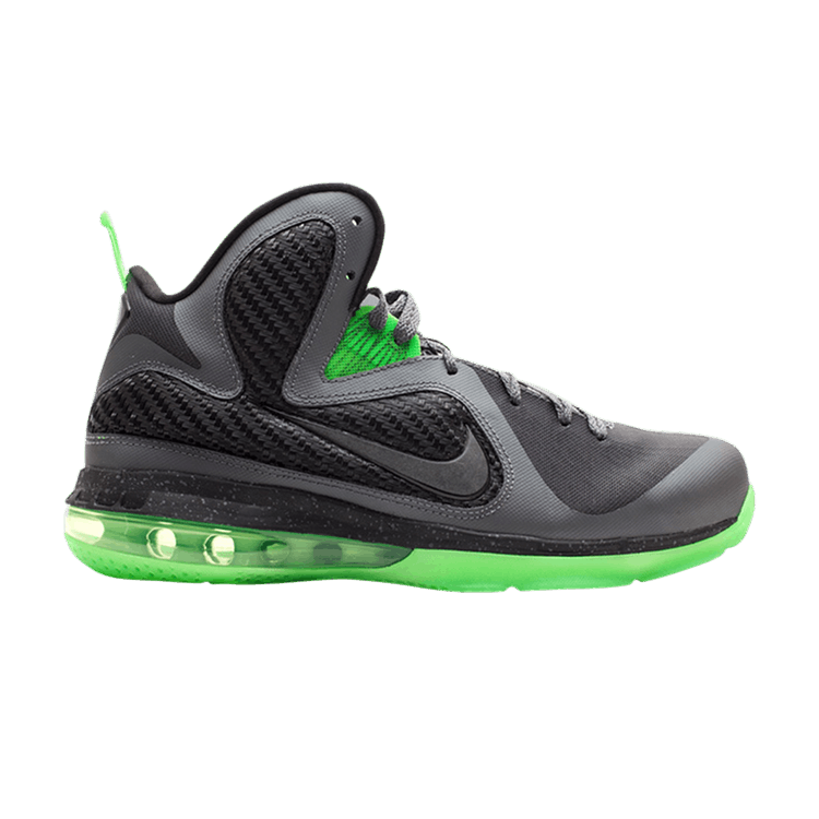 Nike Lebron 9 Gs 'Dunkman' — Dark Grey/ Black-Electric Green