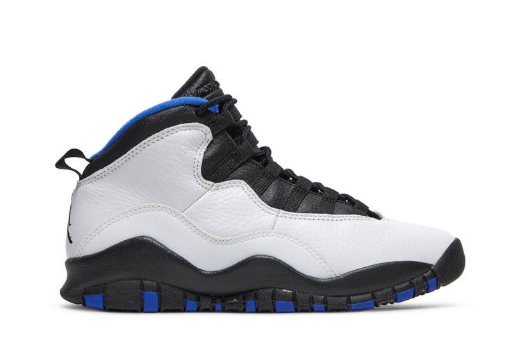Air Jordan 10 Retro GS 'Orlando' — White/Black-Royal-Metallic Silver