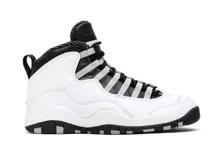 Air Jordan 10 OG 'Steel' Sample — White/Black-Light Steel Grey