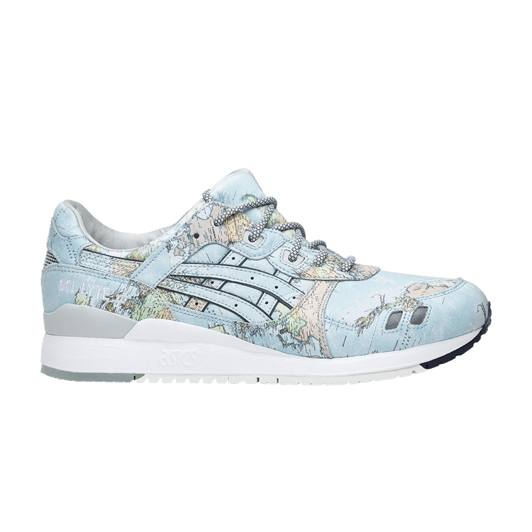 Atmos x ASICS Gel Lyte 3 'World Map' — Sky/Peacoat