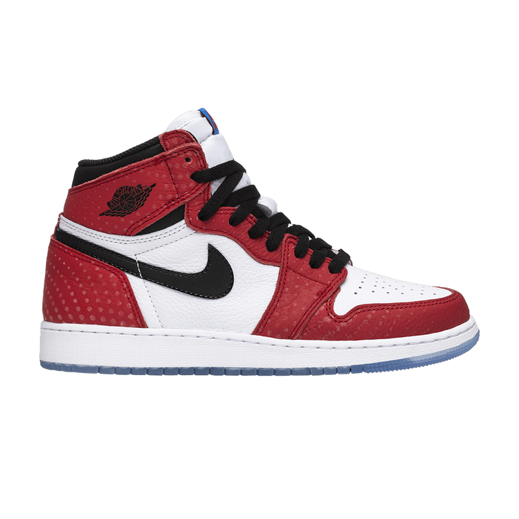 Marvel x Air Jordan 1 Retro High GS 'Origin Story' — Gym Red/Black/White/Photo Blue