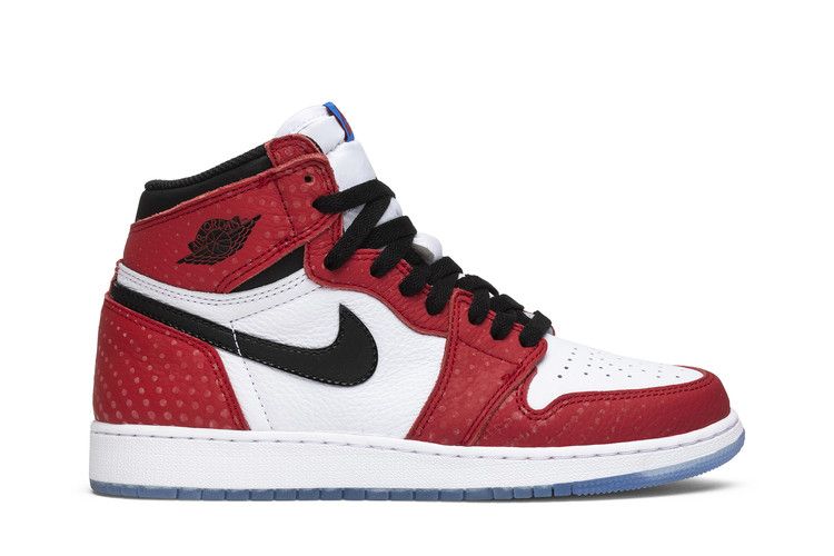 Marvel x Air Jordan 1 Retro High GS 'Origin Story' — Gym Red/Black/White/Photo Blue