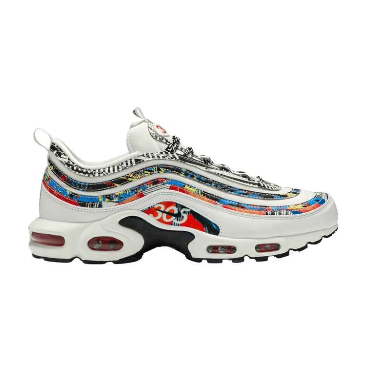 Nike Air Max Plus 97 'City Pride Miami' — White/Black-Habanero Red-Dynamic Yellow