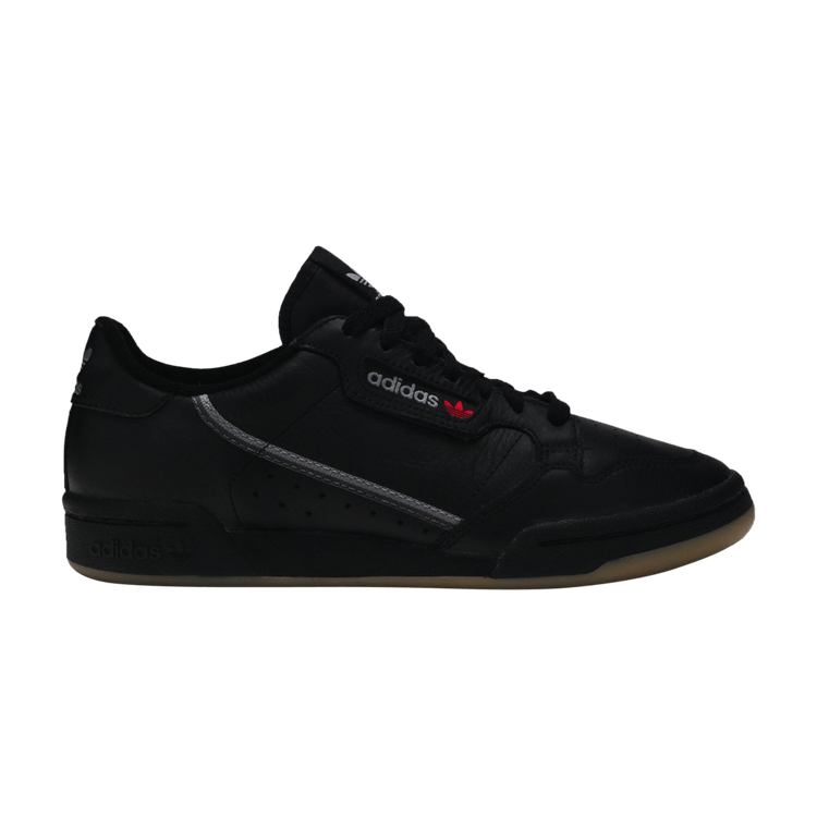 Adidas Continental 80 'Black Gum' — Core Black/Grey Three/Gum