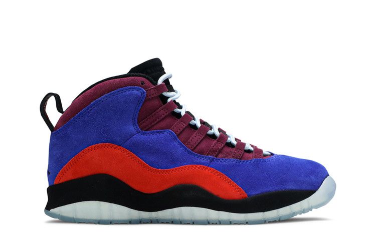Maya Moore x Wmns Air Jordan 10 'Court Lux' — Concord/Black-Rush Red-Bordeaux
